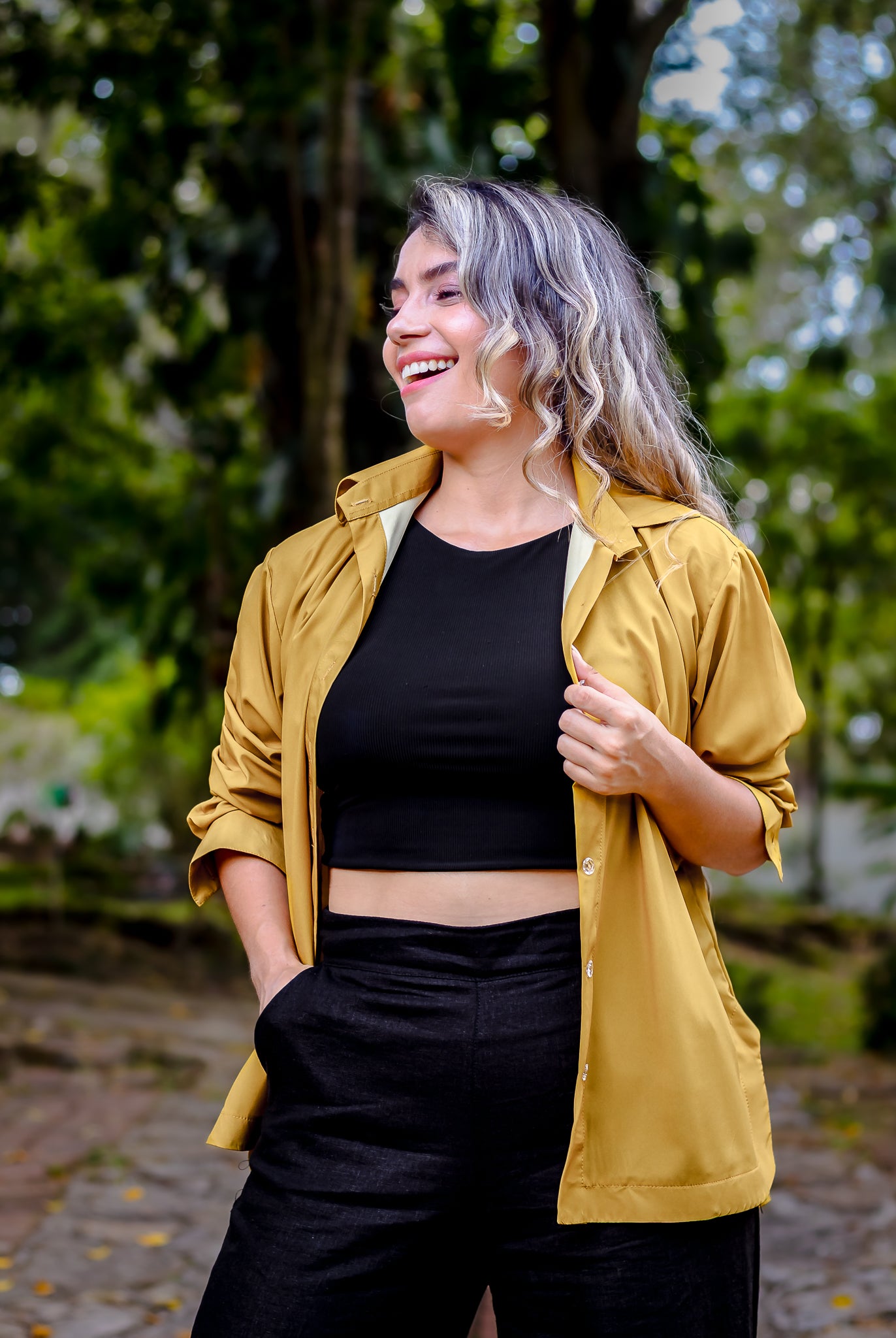 CAMISA MANGA LARGA SILUETA OVERSIZE ECO