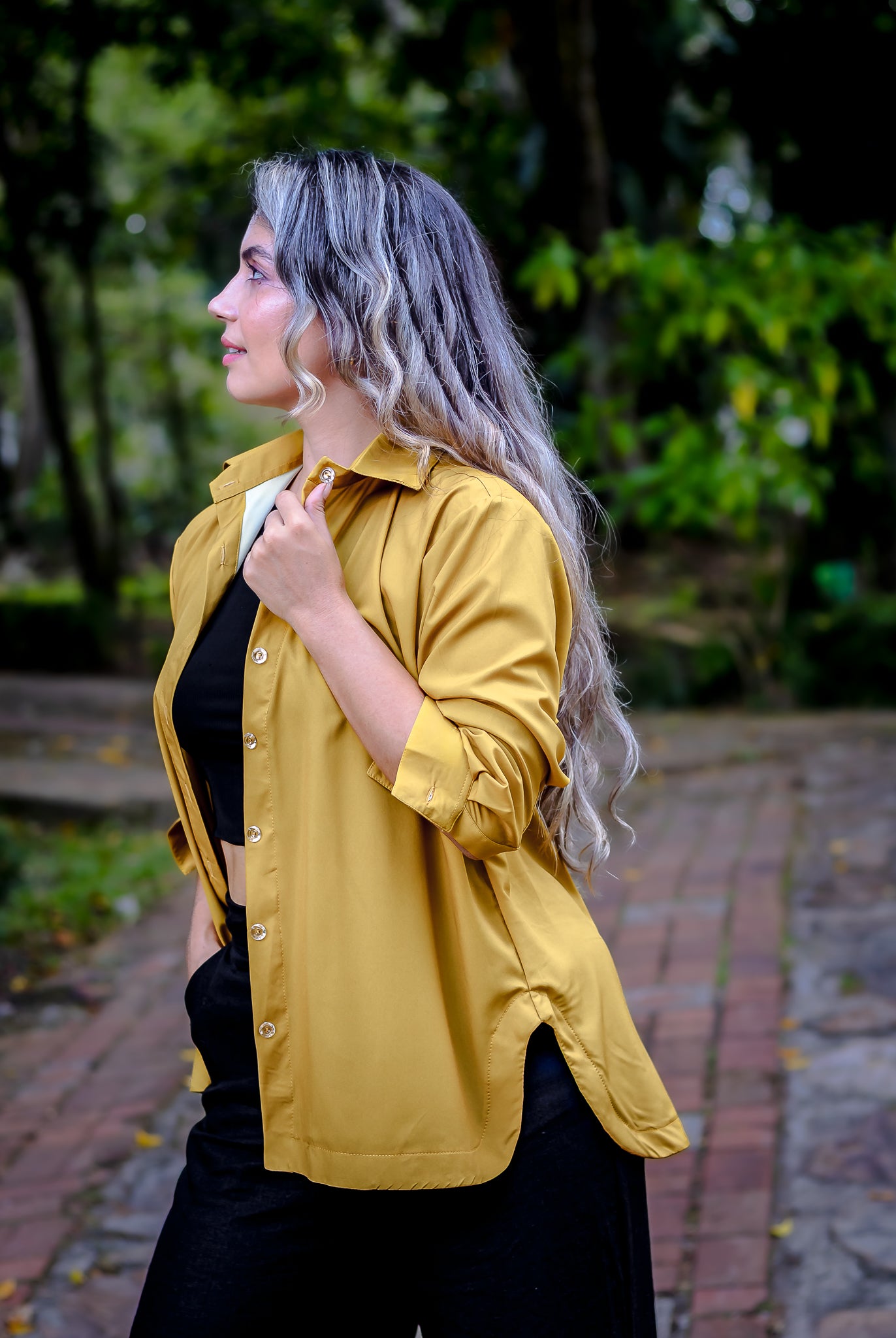 CAMISA MANGA LARGA SILUETA OVERSIZE ECO