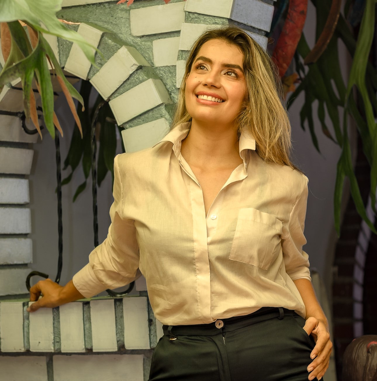 CAMISA MANGA LARGA CUELLO YASMIN