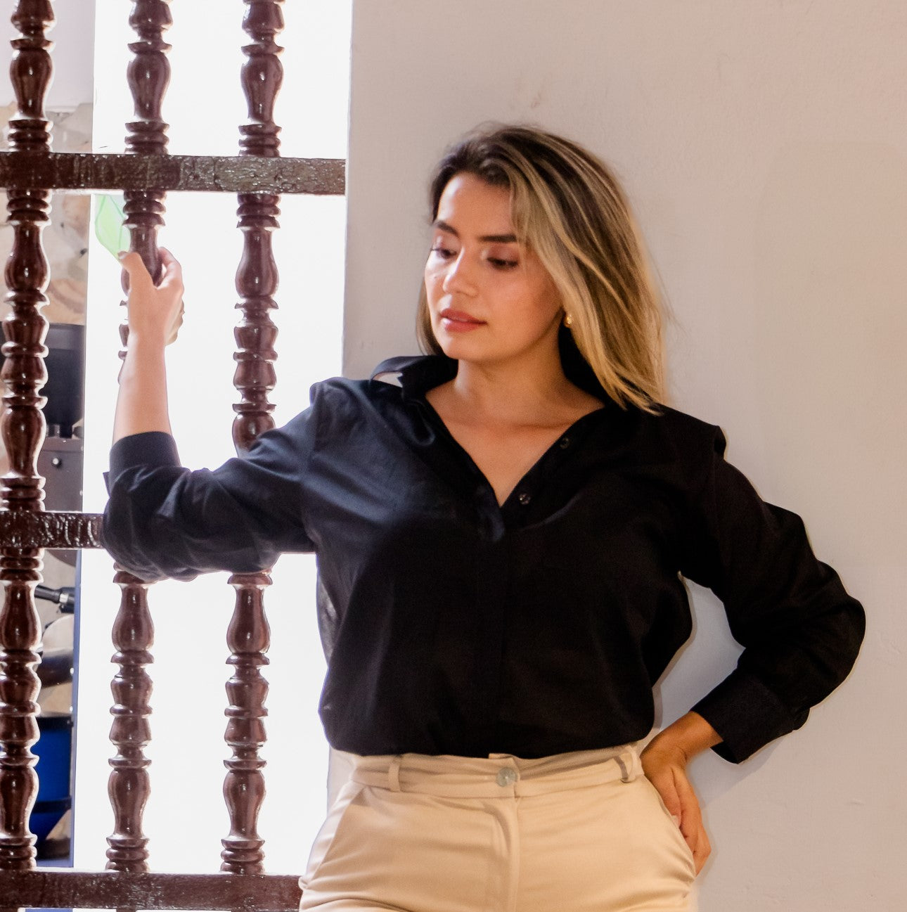 CAMISA MANGA LARGA CUELLO YASMIN